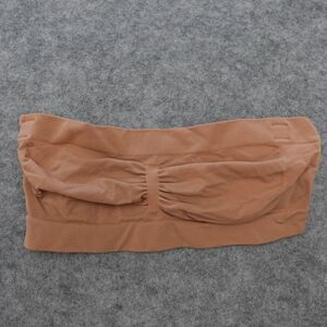 Skims Seamless Sculpt Bandeau Bra Ochre Brown Size L